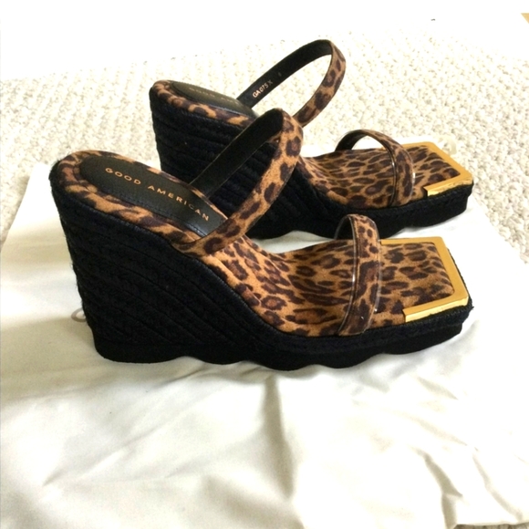 Good American Shoes - Good American NEW with dust bags wedge  heels sz8